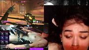 GOTH CATGIRL SUCCBUS TRANSGIRL with vibrating plug plays overwatch while viewers control it egirl emo alternative kitten gamer gooner cute transgirl