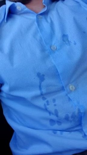 Hot daddy, cums all over his suit in public car park