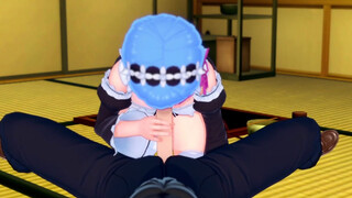 Rem is a horny slut and takes multiple loads {コイカツ!/ 3D Hentai}