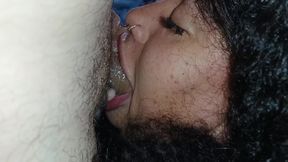 SHE LOVES CREAMPIE, SUCKING HARD AND DEEP ON HIS COCK, UNTIL THE CUCKOLD CUMS