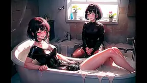 Luscious Girls Bathe in Cum Pool – Steamy Hentai Fantasy (AI Generated)