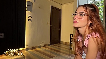 My Latina friend takes me out of her house to cheat on me and fuck my boyfriend with his big hard cock; when I go back inside I see her covered in semen