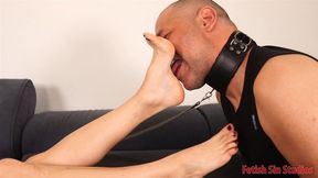 Chained For Foot Worship - 4K MP4