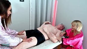 @Double Trouble: Bouncy Boobed Sluts servicing two cocks at once &mdash;  ending in a sloppy facial finale