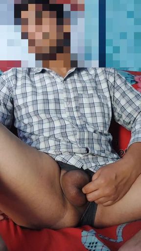 At afternoon big cock boy massage on cock
