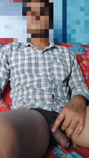At afternoon big cock boy massage on cock
