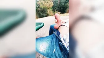 German Twink Strokes Monster Cock at Berlin Cruising Spot