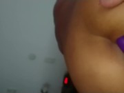 Milf puta,  cuadruple vaginal con creampie....conchi puede con todo y todos adelante