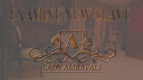EXAMINE NEW SLAVE Total lenghts 0:44 minutes Slave Bdsm LadyAmrapali Herrin Mistress Domina