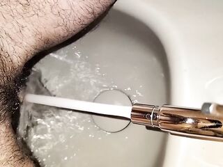 Playing with my twat in the bidet