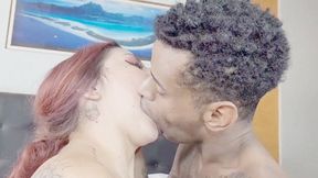 SUPER DEEP KISSES BETWEEN A HOT INTERRACIAL COUPLE -- BY ARIEL AND JAY DANIELS - CLIP 4