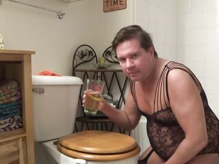 Drinking a Full Glass of My Pee
