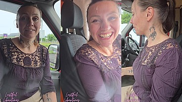 Carpark Blowjob & shop Cumwalk