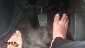 Bare Foot Pedal Pumping - Your Tongue Belongs to My Soles - Manlyfoot New Content