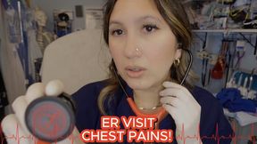 ER VISIT CHEST PAINS POV! You arrive to the emergency room with chest pains, Dr. Luna Rose access the situation! Watch me give you a proper exam!