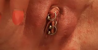 Check my new Piercing now not only Clit ... I add 2 rings to my pussy ... and orgasm is bigger now