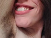 Stinky VERY HAIRY Armpit Camgirl SEXY TALK: Dirty Pheromone Camgirl Slut DOESN'T WANT TO SMELL CLEAN