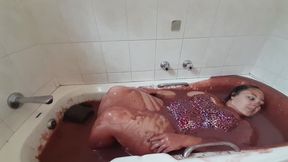 Darkabyss445 Has a Chocolate Bath