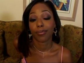 Lusty Marie has juicy pussy lips licked by white stud