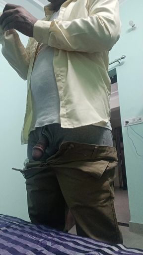 Indian Desi Man show masterbating and sucking with neighbour