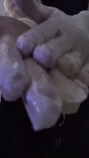 Creamy White Latex Gloves