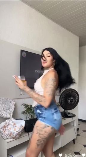 Naughty trans with a hard dick