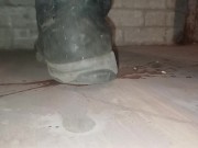 Lemon Crush in Slow Motion Under Dirty Boot 👣👣