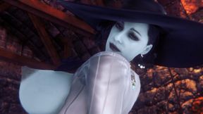 Lady Dimitrescu Reverse Cowgirl : Resident Evil Village Parody