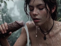 Lara Croft First Encounter with an African Tribal Group