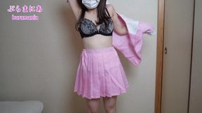 Introducing Underwear With No Bra And No Panties In T-back Pink Sailor Suit