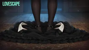 Creepy Puppet Maid Drains Cock All Night