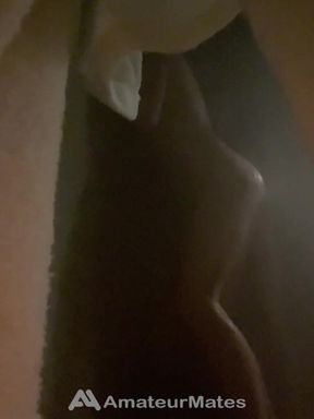 Amateur Boy's Bubble Ass Spanked by Coach in the Pool's Shower