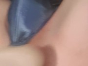 Another vid of me cumming from fucking my pussy with a dildo, staying soft and hands free cum