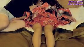Japanese kimono Sissy Femboy Gushing Precum Ladyboy
