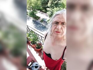 A Ribald Bitch Playing on the Terrace