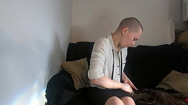 The process of hiding my shaved head under my super realistic wig so I can masquerade as a normal person for a bit ?