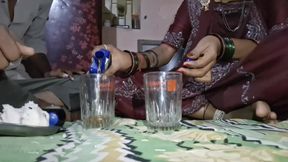 Step sister ko drink karake chaudah behen ki badi chhoot bade boobs