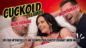 cuckold !!! baise devant mon mari cocu par un fan