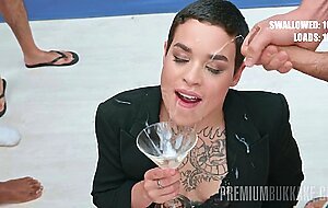 Premiumbukkake, saba lapiedra #3, bukkake