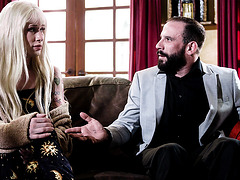 Big pecker stepdad reunites with t-girl stepdaughter by pounding her