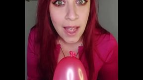 Tu NOVIA descubre tu FETICHE POR LOS GLOBOS y te CASTIGA con una SESION RUDA!!