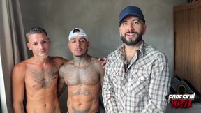 Tatted Muscle Papi Fucks Tiny Twink Bareback Hardcore Anal Foreskin Mafia Boomer Banks Gay