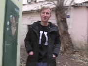 CZECH HUNTER 394 -  Blonde Stud Gets A Huge Sum Of Money Just To Get His Ass Fucked