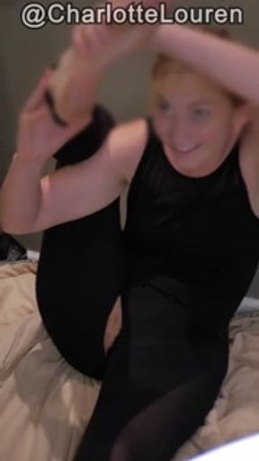 EMBARRASSED NUDE GIRL TRIES YOGA | ENF