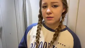 Blonde POV pound in train toilet with 18-year-old Montanasvibe