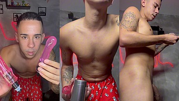 Testando meu vibrador novo
