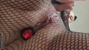 Fishnets PEE And Butt Plug