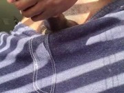 Quick Stroke Session While Roommate Showers