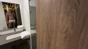 Stalking on My Stepmom!!! She Caught Me Masturbating and Then She Take Out My Milk - MILF
