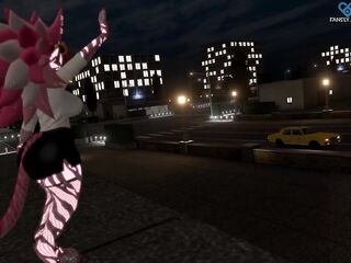 Stressed and overworked Secretary suck hung Shemale hentai studhorse to destress // VRChat Fur Oral-sex ERP